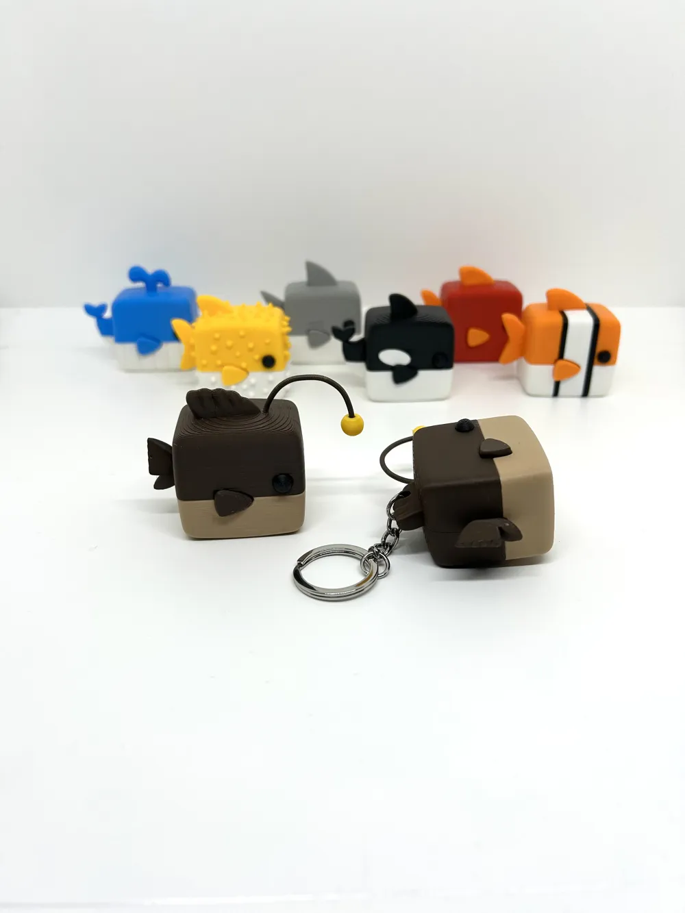 Cubic fish (Anglerfish) - Dano's toy - Free 3D Print Model - MakerWorld