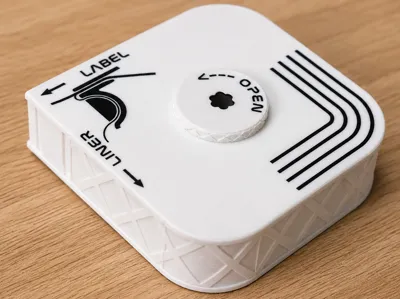 Label dispenser OD=120 / ID=40 / Width 28 mm