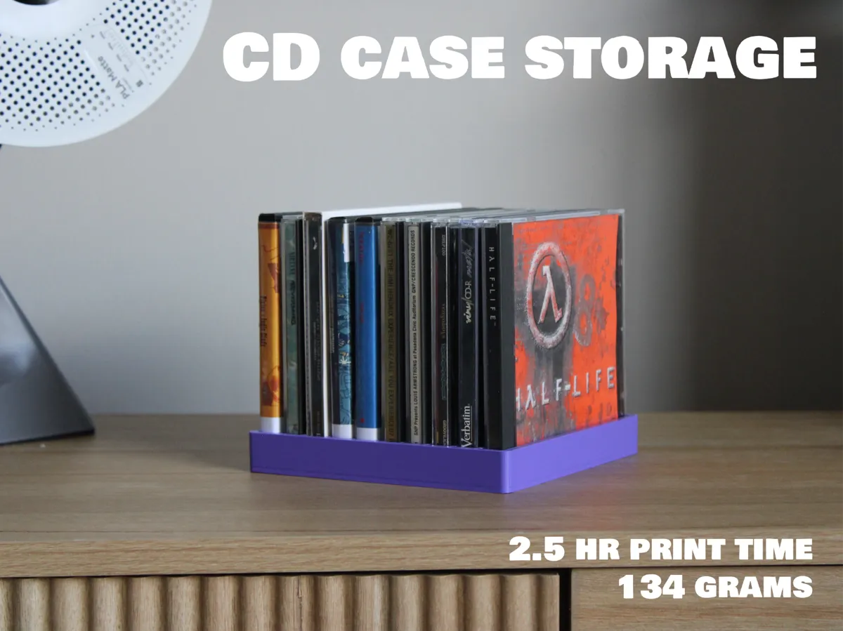 3d Print Cd Rack CD Case Storage Tray - Free 3D Print Model - MakerWorld