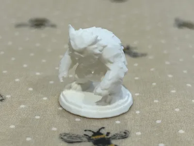 Owlbear for TTRPG / D&D, Low-Poly Miniature