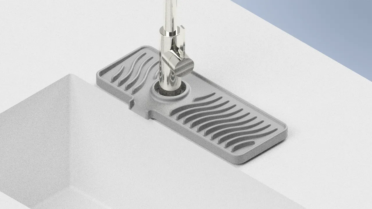 Kitchen Bathroom Sink Splash Guard | 厨房浴室水龙头防溅沥水垫 view 4