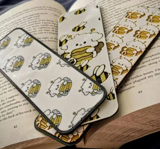 Cute Dog in Bumblebee Costume Bookmark Set
