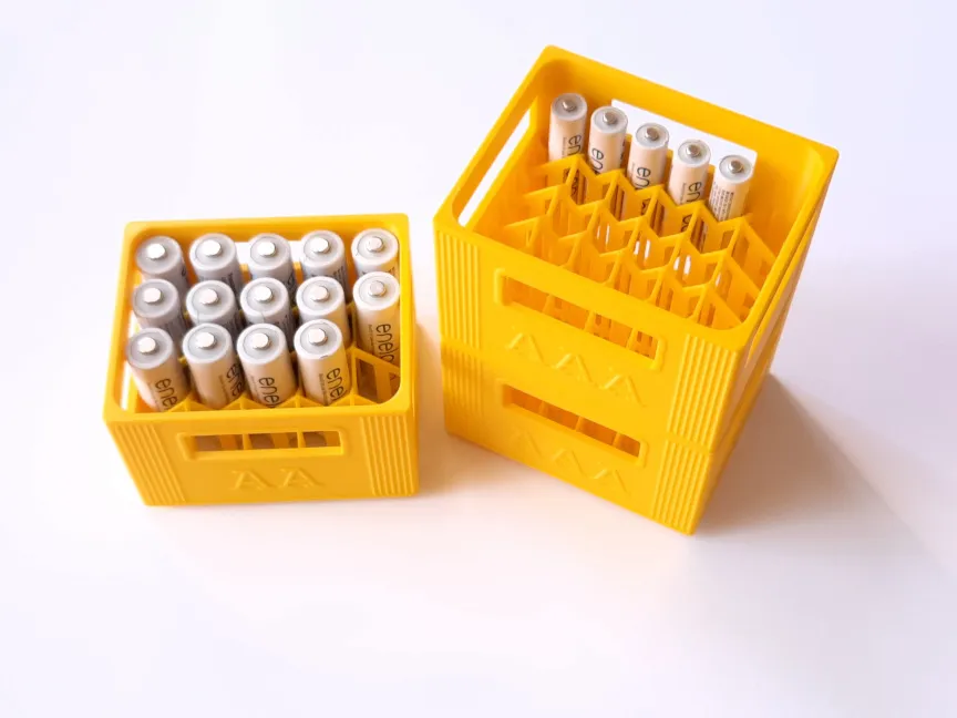 Stackable Battery Crates (AA and AAA) view 2