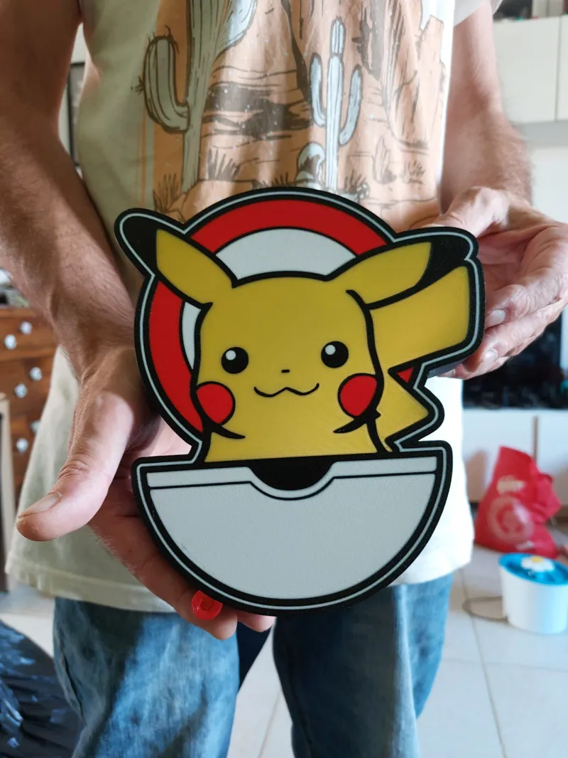 Pikachu Pokeball Lightbox 4 colors