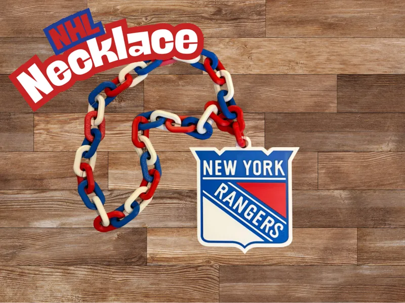 NHL Teams Chain Necklace - New York Rangers