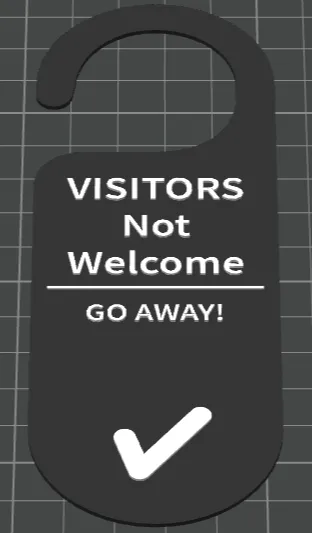 GO Away Sign