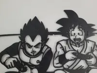 Goku et Vegeta au jeu vidéo — déco murale — photo 5