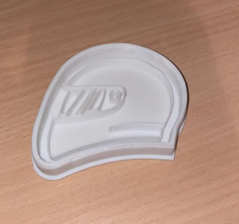 F1 Helmet Cookie Cutter