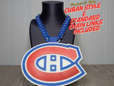 Montreal Canadiens Oversized Pendant and Chain