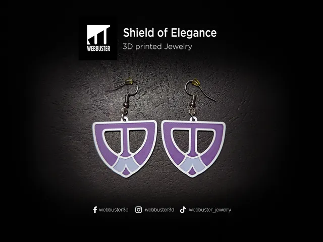 Shield of Elegance - Earrings