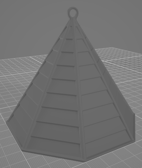 Miniatura 2 do modelo 3D Classic bird feeder, octagonal house.