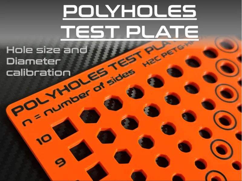 PolyHoles Test Plate (hole calibration gauge)