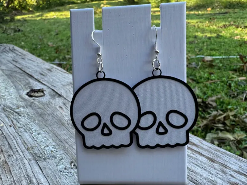 Skull earrings/keychain
