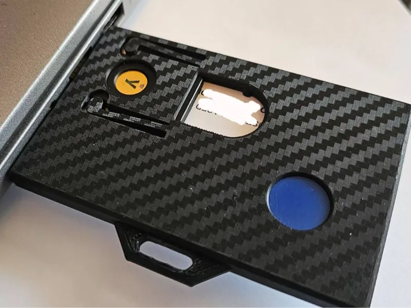 ID Card Holder w/ Yubikey slot and Fob Holder
