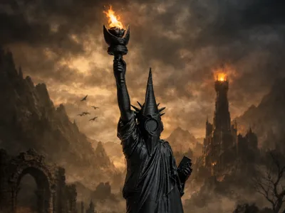 The Statue of Liberty of the Dark Lord.