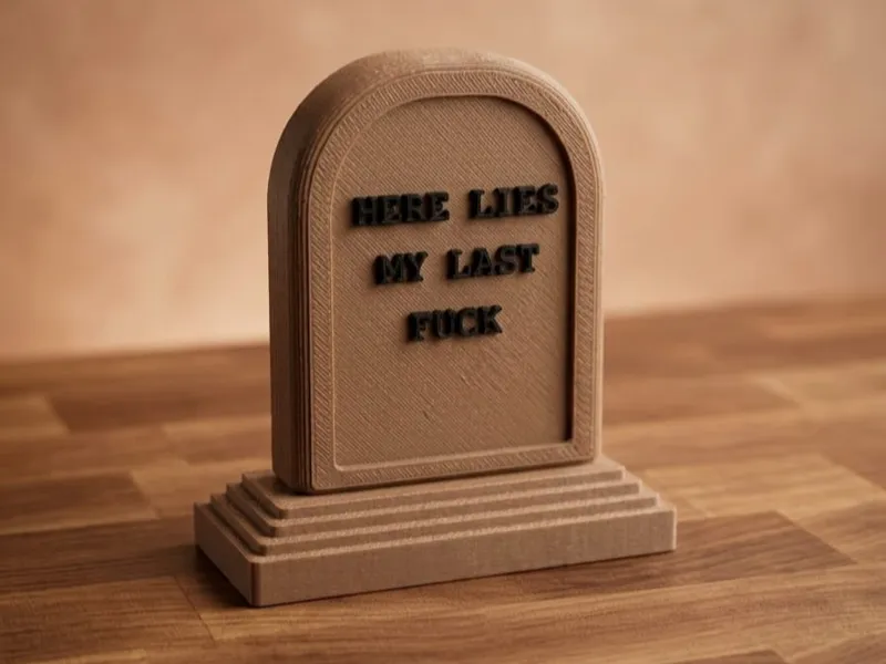 funny headstone "here lies my last fk"