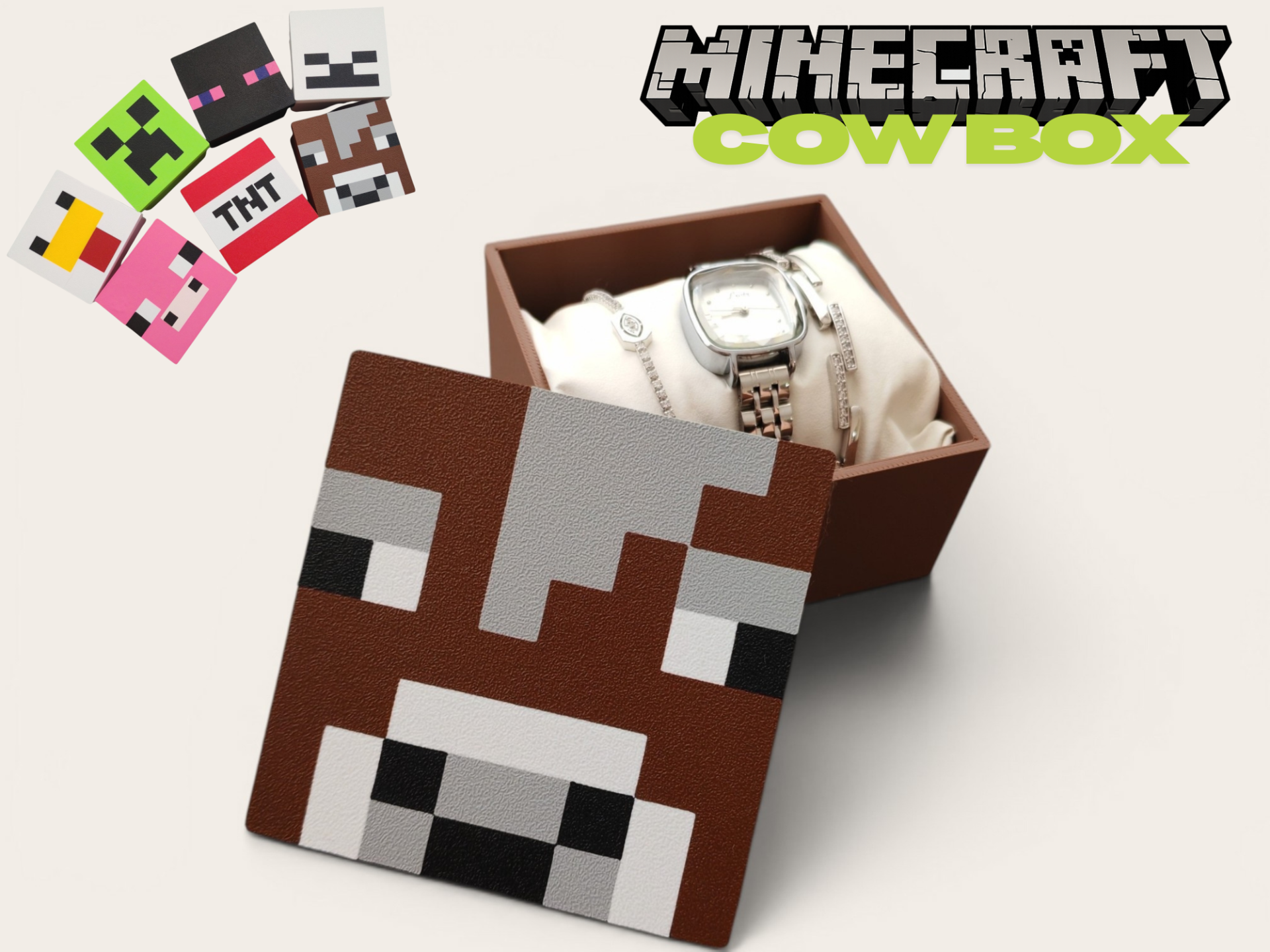 Minecraft Cow Storage Box
