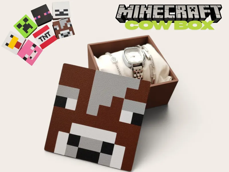 Minecraft Cow Storage Box