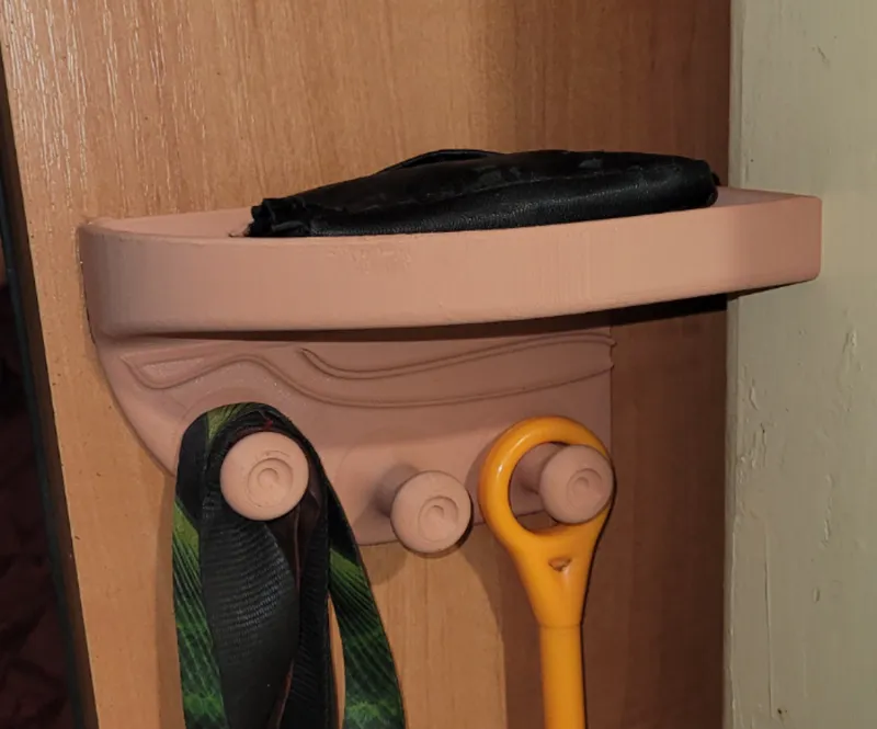 Designer Shelf with Hangers