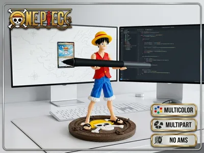 Luffy Pen Holder One Piece | NO AMS & AMS