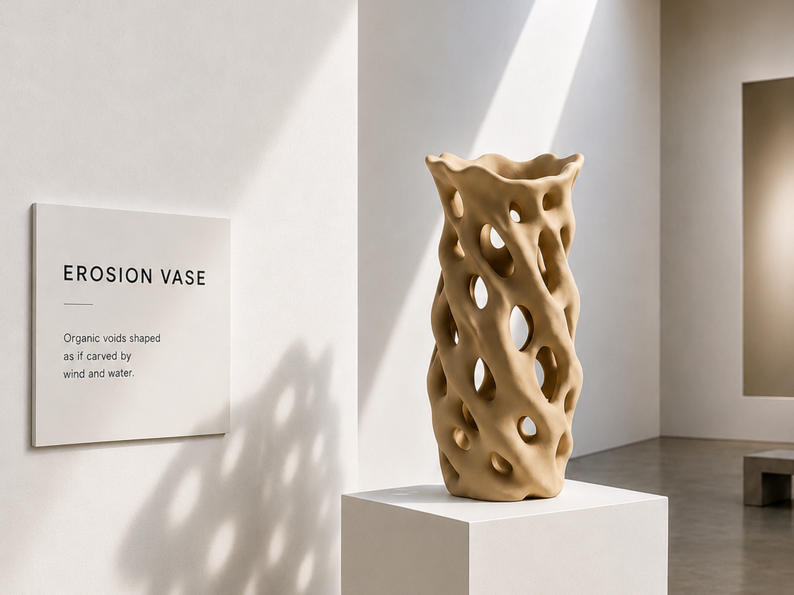 Organic Erosion Vase
