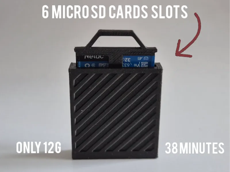 Micro SD Card Travel Box