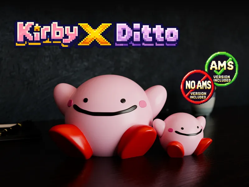 Kirby x Ditto Fanart