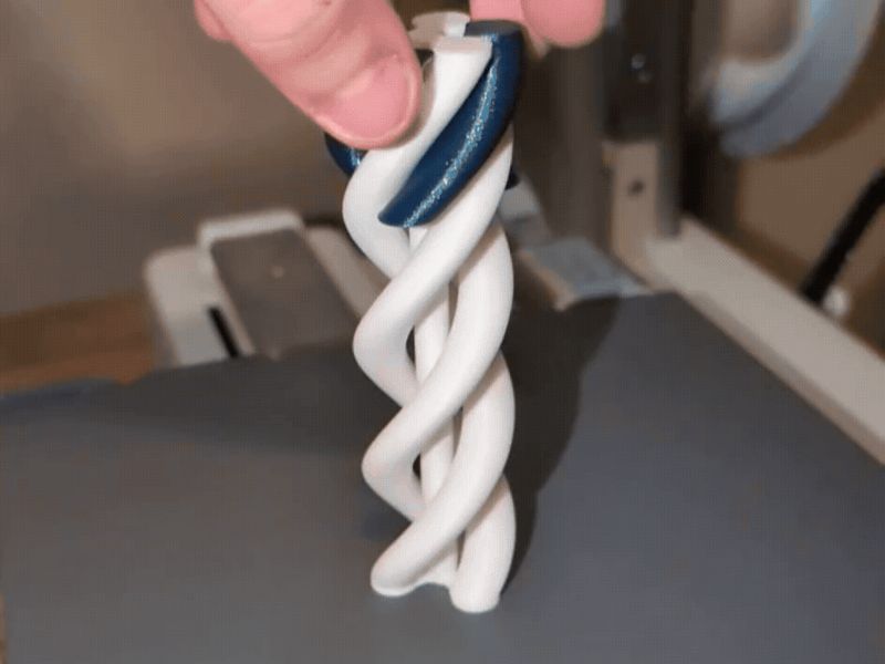 Pass-Through Spiral Helix