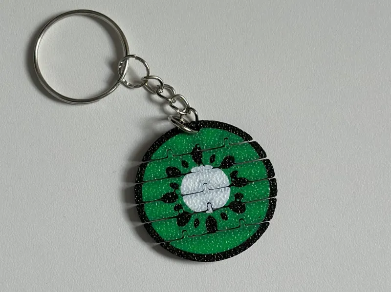 Flexible Kiwi Keychain