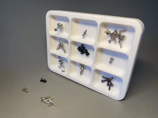 Magnetic screw tray