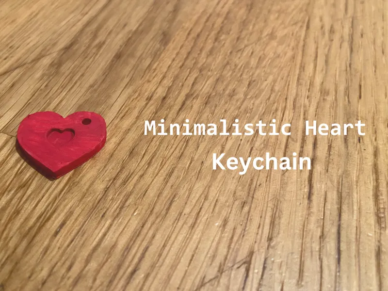Minimalistic Heart Keychain