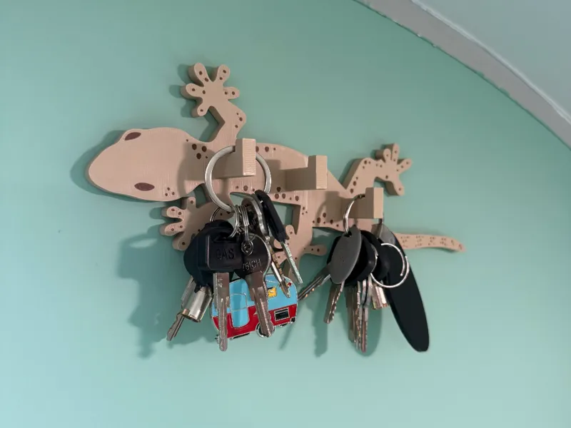 Wall Mounted Gecko Key Holder