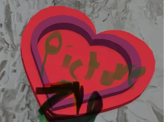 Heart picture frame