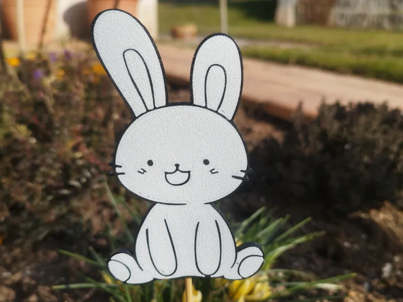 Bunny - easter flower pot decoration