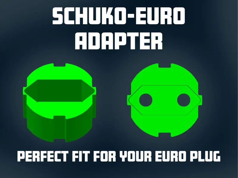 Euro to Schuko Adapter
