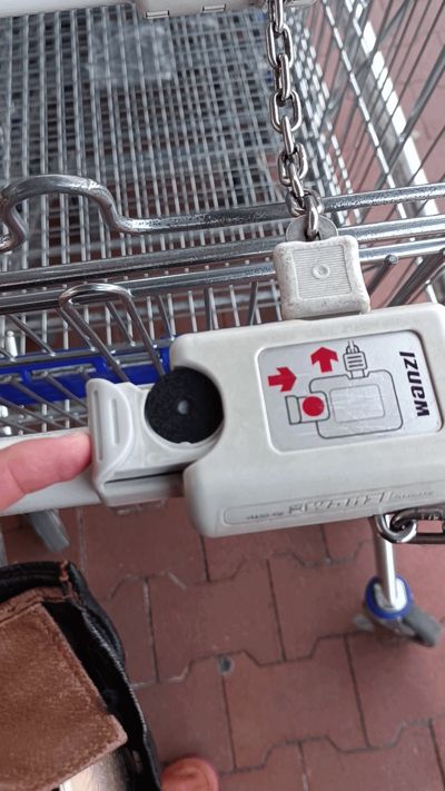 Shopping cart/trolley coin (1gram/10minutes)