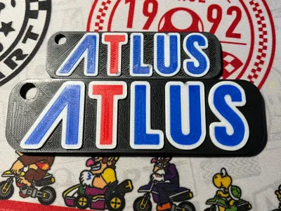 ATLUS logo Keychain and Bagchain