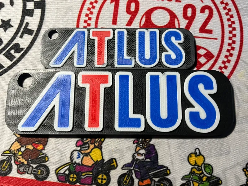 ATLUS logo Keychain and Bagchain