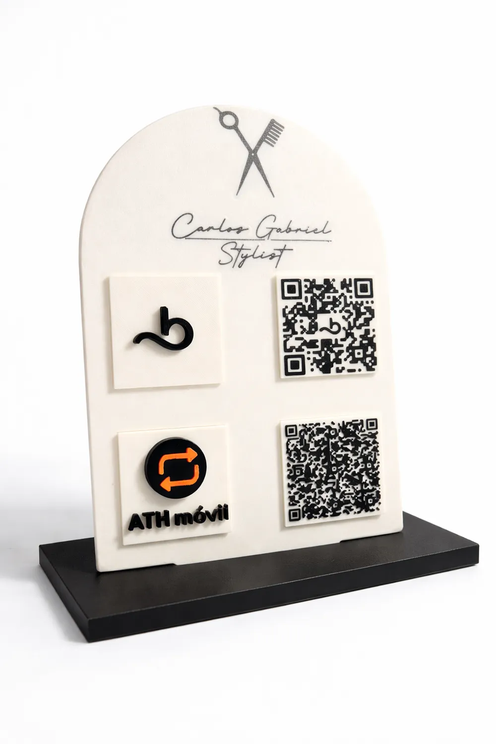 Customizable Business PlatE, NFC and apps ICONS - Free 3D Print Model ...