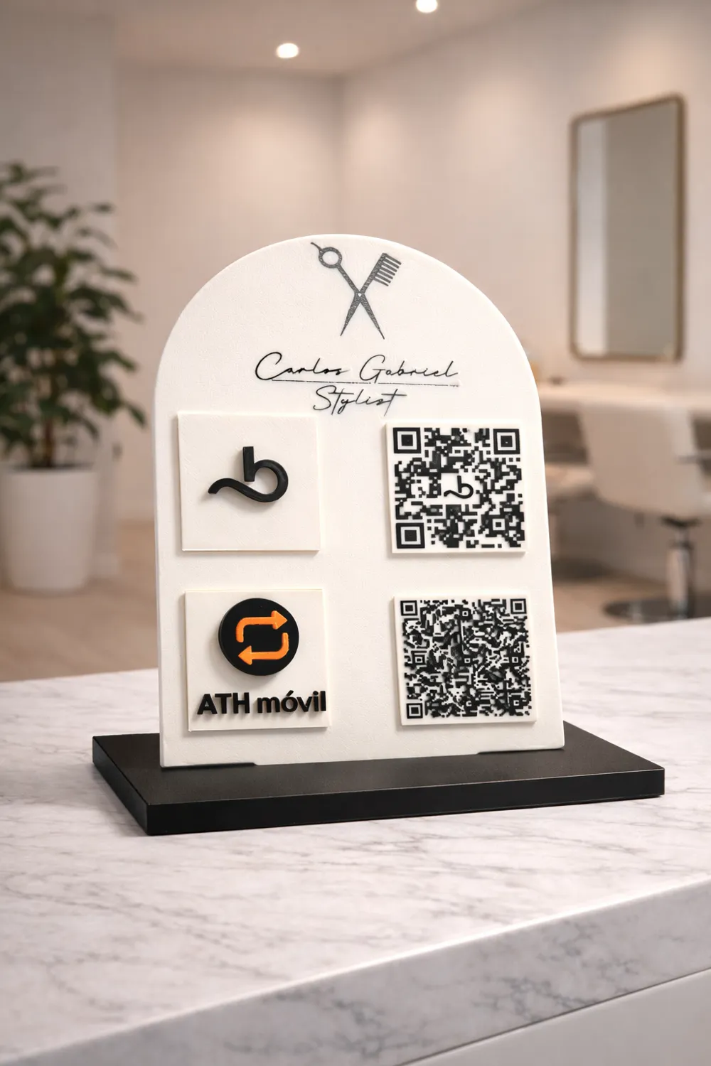 Customizable Business PlatE, NFC and apps ICONS - Free 3D Print Model ...