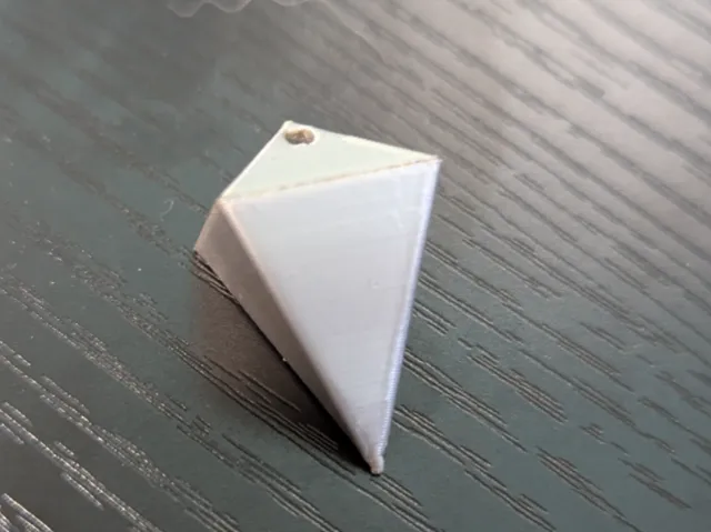 double sided pyramid shaped earrings