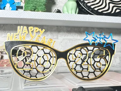 Happy New Year 2026 Glasses