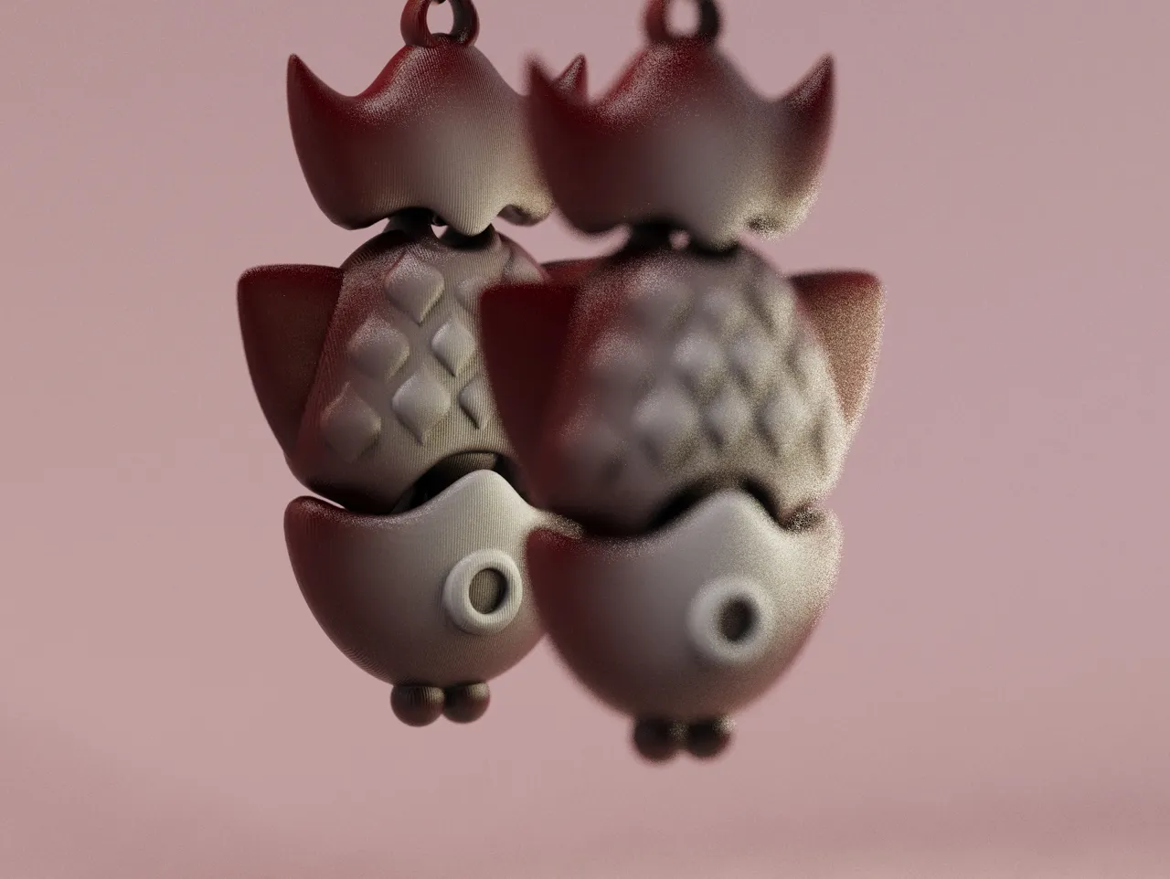 Jumbo Goldfish Dangling Earrings view 3