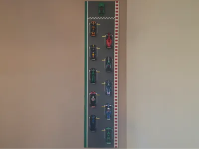 Wall mount F1 Starting grid for Speed Champions