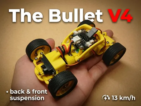 Modelo para impresión 3D: The Bullet V4, Fast CyberBrick RC buggy — referencia de MakerWorld
