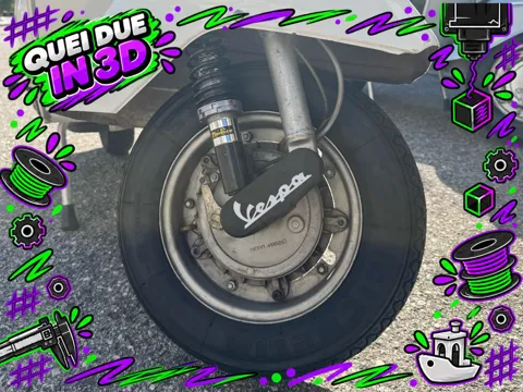 Tapa o cubierta: Vespa PX Fork Cover – Front Fork Protective Cover — referencia de MakerWorld
