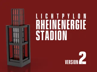 Lichtpylon V2 Rheinenergiestadion 1. FC Köln