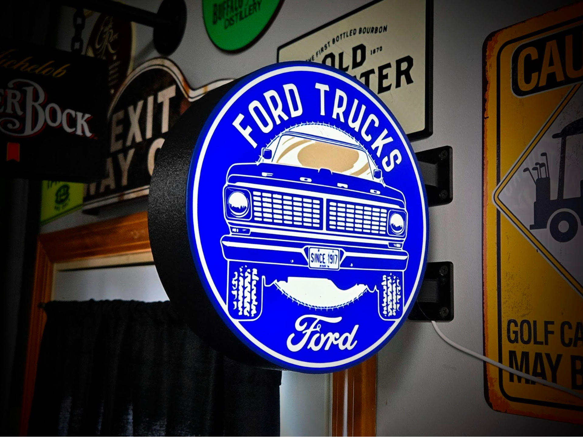 FORD TRUCKS - 2-Sided Gas Station Lightbox Sign