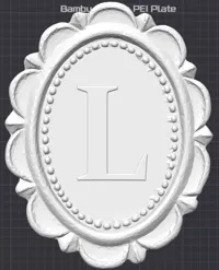 Letter "L" - 0.12mm layer, 3 walls, 15% infill