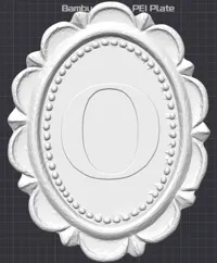 Letter "O" - 0.12mm layer, 3 walls, 15% infill